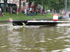 Boat on hydrofoils