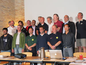 Group photo of the international solar boating meeting